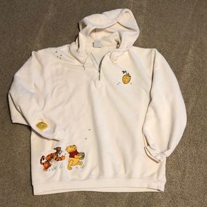 VTG Disney Hoodie - Pooh Tigger Rabbit - M